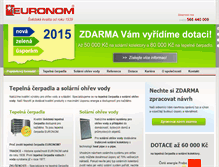 Tablet Screenshot of euronom.cz